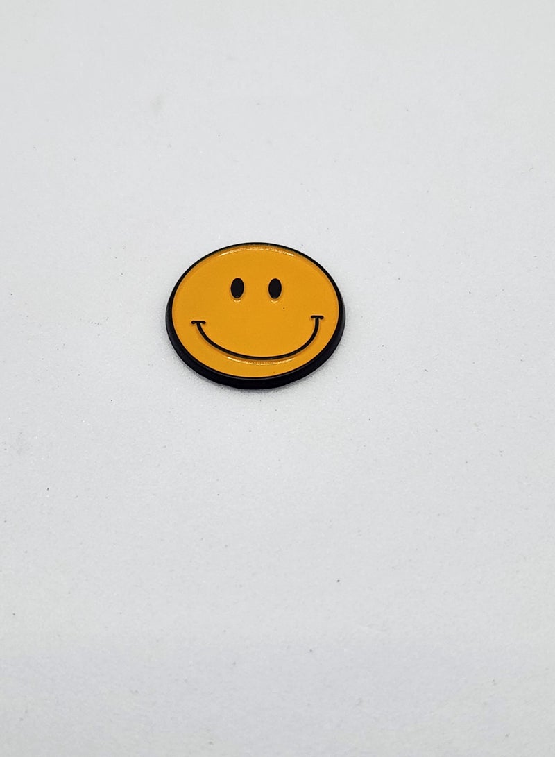 Acnor Smiley Face Stickers– Classic Yellow Happy Face Metal for ,& Accessories Display Sticker for Mobile, Laptop, I pad, Backpacks, Jackets, and Collectors Walls, Doors, Cars, Trucks, Motorcycles - Image 1