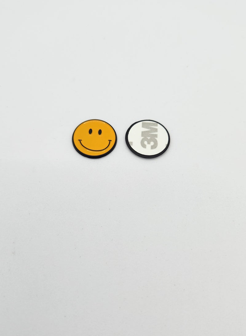 Acnor Smiley Face Stickers– Classic Yellow Happy Face Metal for ,& Accessories Display Sticker for Mobile, Laptop, I pad, Backpacks, Jackets, and Collectors Walls, Doors, Cars, Trucks, Motorcycles - Image 5
