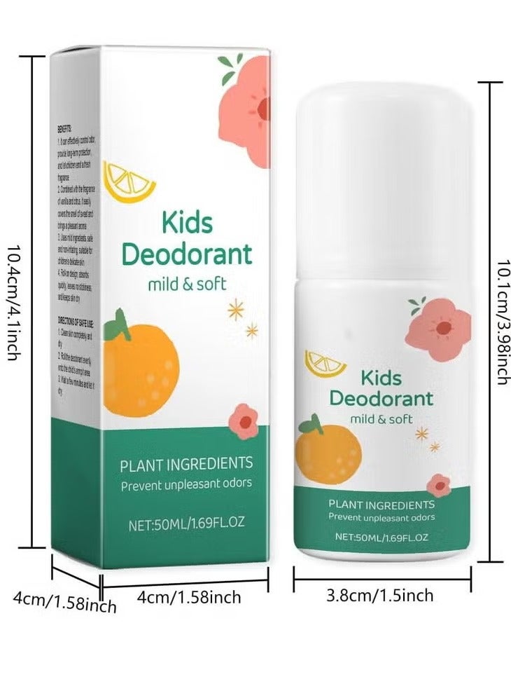 wiieey Natural Deodorant for Kids & Teens, Aluminum Free, Alcohol-Free, Paraben Free, 24 Hr Odor Protection, Clean Fresh Scent, Kids & Tweens, Hypoallergenic Deodorant 50ml (white) - Image 3