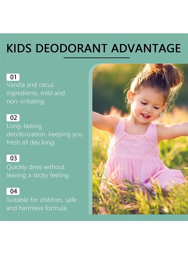 wiieey Natural Deodorant for Kids & Teens, Aluminum Free, Alcohol-Free, Paraben Free, 24 Hr Odor Protection, Clean Fresh Scent, Kids & Tweens, Hypoallergenic Deodorant 50ml (white) - Image 4