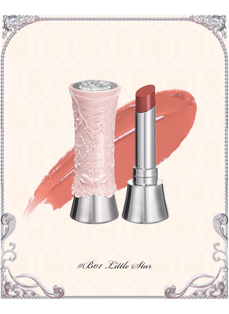 Flower Knows Swan Ballet Solid Lip Glaze Mirror Lipstick Profesional Makeup Lipgloss Moisturizing Lipstick B01 Little Star  - Image 1