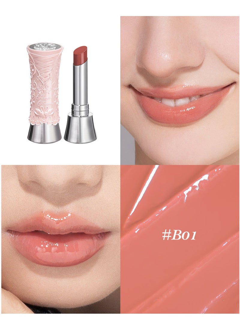 Flower Knows Swan Ballet Solid Lip Glaze Mirror Lipstick Profesional Makeup Lipgloss Moisturizing Lipstick B01 Little Star  - Image 2
