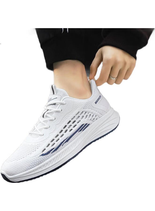 Warrior Men'S Official Summer Breathable Running Shoes Men'S Casual Outdoor Shoes Men White Blue 42 - Image 2