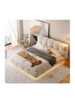 Generic Italian Cloud Style Luxury King Size Fabric Bed with Orthopedic Mattress  - Image 3