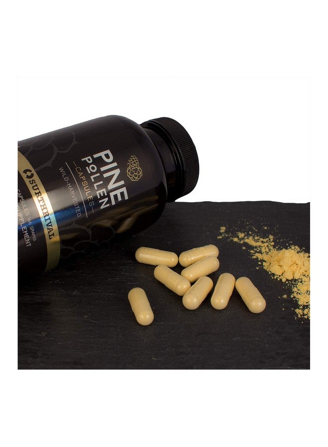 Surthrival: Pine Pollen Powder Capsules (180 Count), Wild Harvested, Energy & Endurance Restoration - Image 5