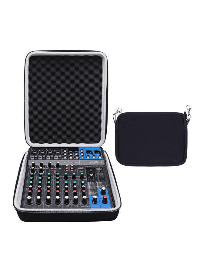XANAD Hard Case for YAMAHA MG10XU or MG10 or MG0610-Input Stereo Mixer with Small Storage Cover - Carrying Storage Bag - Image 1