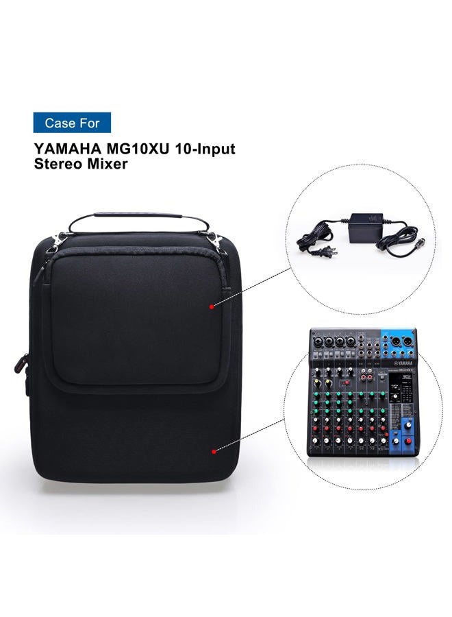 XANAD Hard Case for YAMAHA MG10XU or MG10 or MG0610-Input Stereo Mixer with Small Storage Cover - Carrying Storage Bag - Image 3