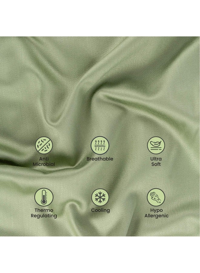 Mush Bamboo Pillow Cover Set of 2 | 400 TC | 100% Bamboo Pillow Cover for Hair and Skin | Breathable, Silky Soft & Envelope Pillowcases for Hot Sleepers & Night Sweats | 17"x27" (Forest Shadow, King) - Image 3