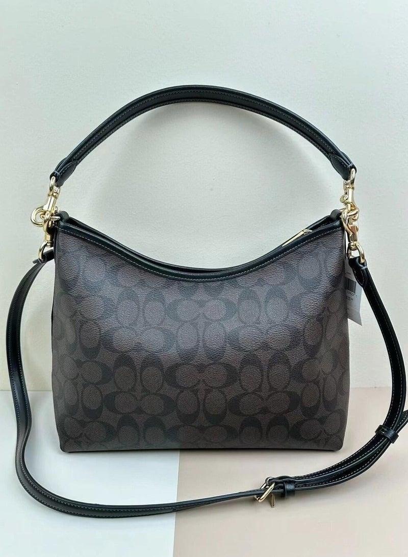 كوتش اوت ليت حقيبة وندير كوتش لوريل 31 باللون البني الداكن، حقيبة كتف بسعة كبيرة، يمكن حملها على كتف واحد أو عبر الجسم - Image 3