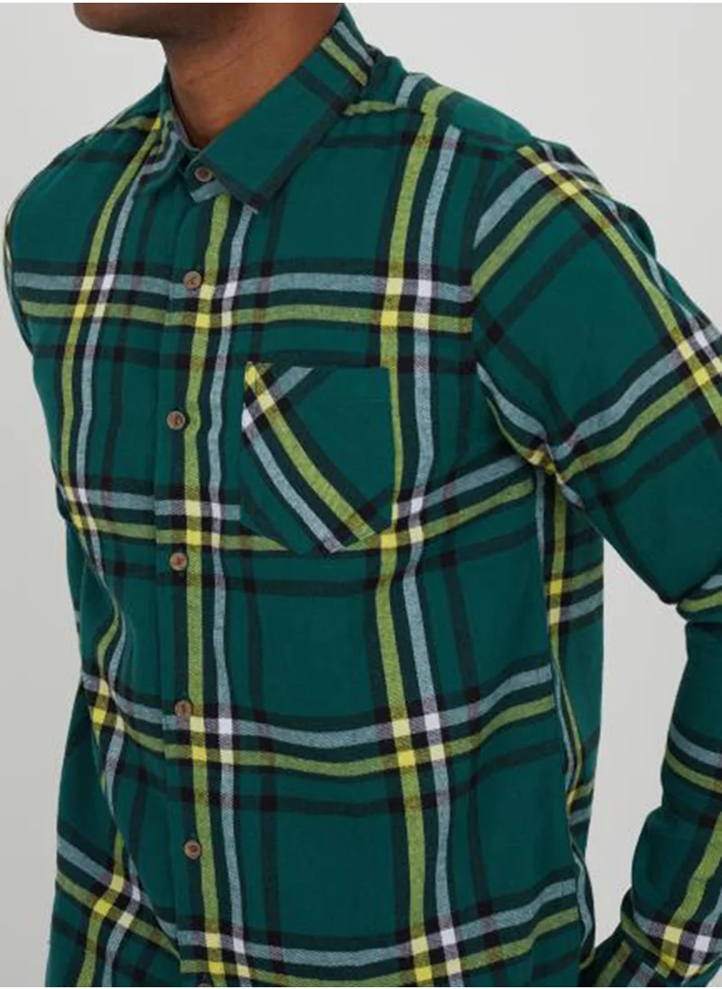 BRAVE SOUL Casual Flannel Shirt