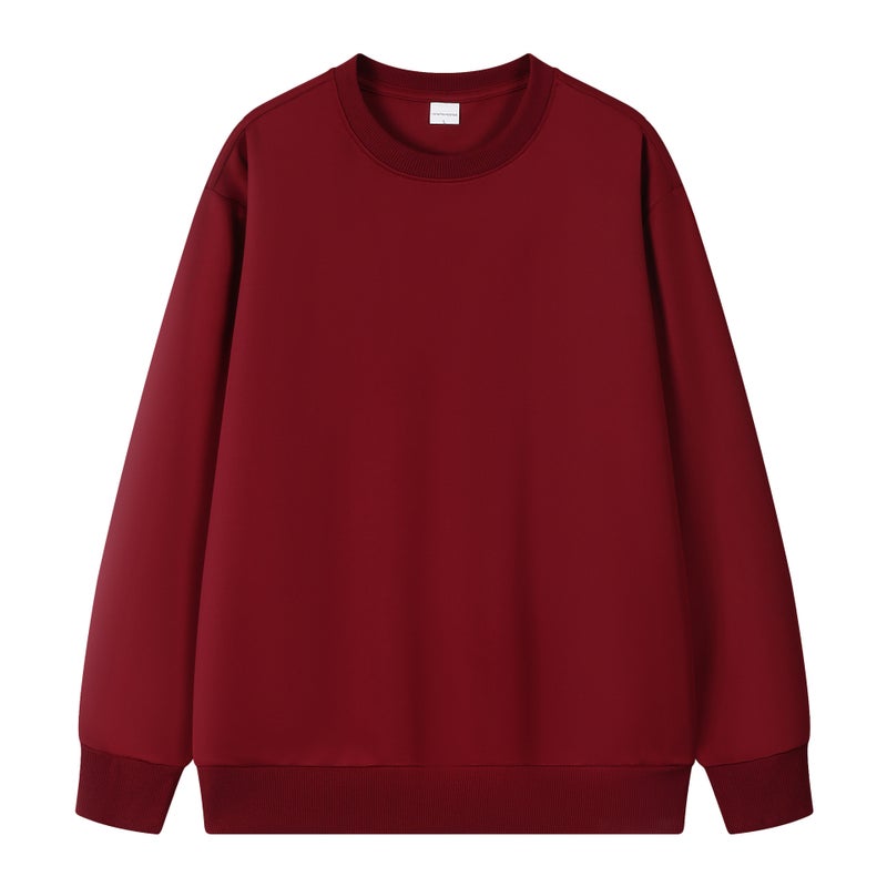 Special For 255 Grams Of Mercerized Health Cloth Solid Color Loose Round Neck Pullover Vests Printing Logo Embroidery - Image 1