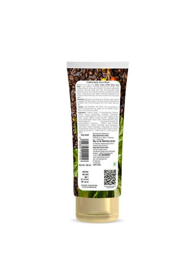 Body Cupid Coffee Bean Face Wash | Gentle Exfoliating Face Cleanser with Coffee Extract & Walnut Beads | Energizing & Moisture-Balancing Formula | 100ml - Image 2