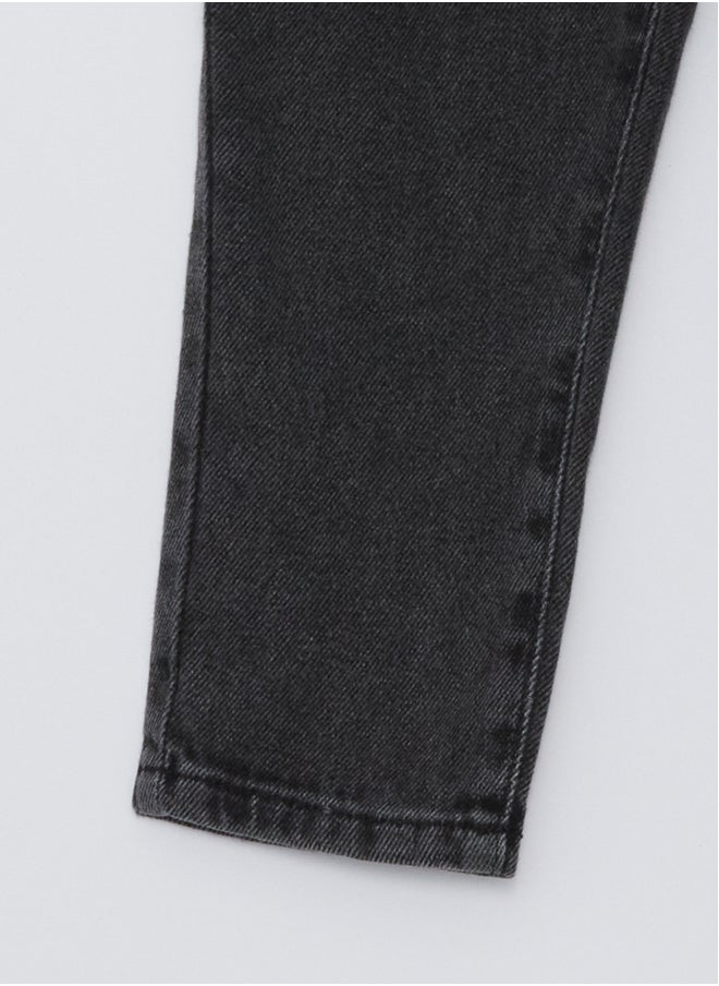 LC WAIKIKI Paperbag Fit Elastic Waist Baby Girl Jean Trousers  - Image 3