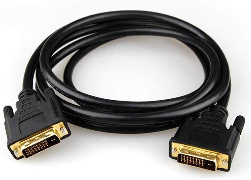 CABLESETC Gold Plated DVI-D 24+1 Pin Male to DVI Male Cable for PC TV LCD Monitor - 1.8m - Image 2