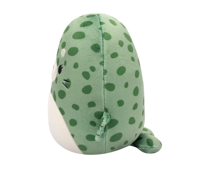 Squishmallows لعبة محشوة صغيرة من الفرو الناعم بلون أخضر داكن بنقوش الفقمة – 20 سم حيوان محشو ناعم قابل للتجميع - Image 5