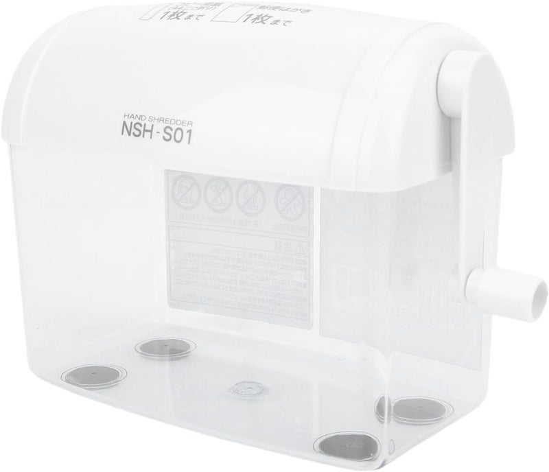Brrnoo Hand Crank Paper Shredder, Manual Paper Shredder for Home Office with Efficient Quiet Operation, Portable Mini Design for Small Spaces - Image 1