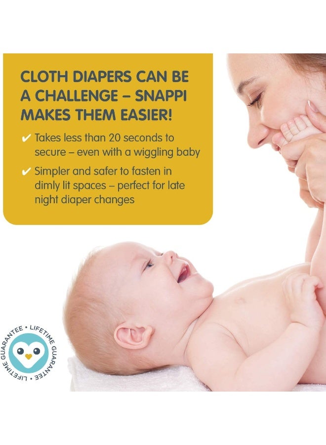 Snappi [Original 5-Pack] Cloth Diaper Fasteners - Replaces Diaper Pins - Use with Cloth Prefolds and Cloth Flats - Image 2