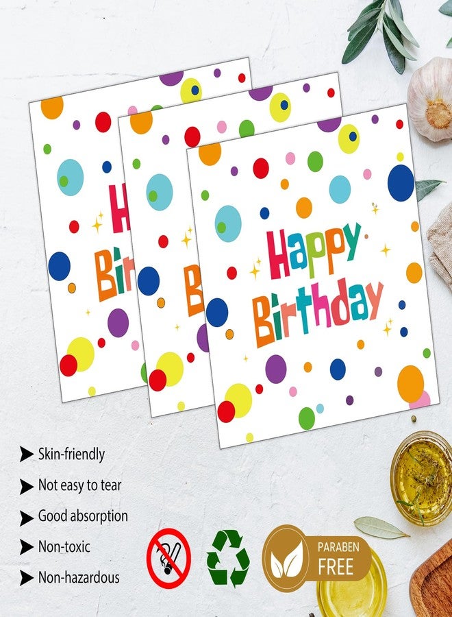 HFBOBP 72PCS Happy Birthday Paper Plates and Napkins Decorations, 7inch Colorful Dots Cake Dessert Plates with Forks Disposable Dinnerware Tableware Set for Birthday Party Supplies (Birthday Candle) - Image 5