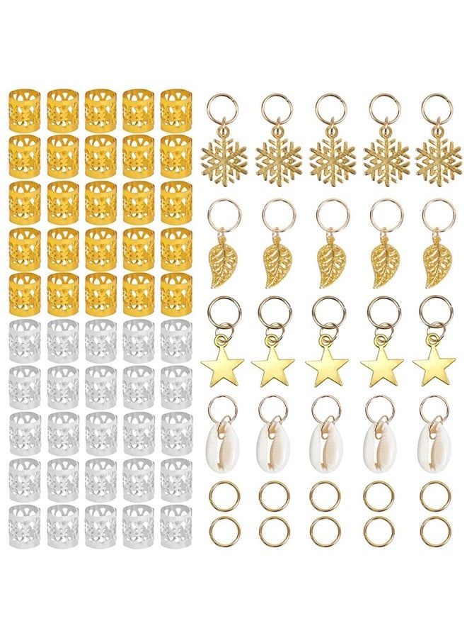 مجموعة من 80 قطعة من إكسسوارات الشعر، إكسسوارات شعر معدنية للضفائر والضفائر، مجوهرات لتصفيف الشعر وتزيينه - Image 1