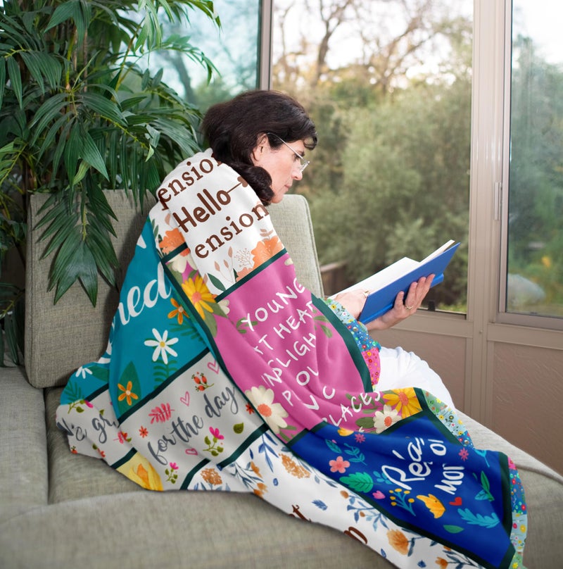 Zolumy Retirement Gift for Woman, Cool Retirement Gifts Women, Retirement Party Decorations, Funny Retired Gifts for Nurse/Teacher/Coworker/Mom, Soft Blanket 60x50in - Image 3