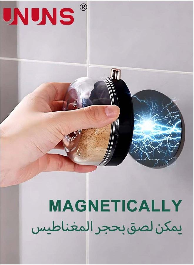 يو إن يو إن أس Set Of 3 Magnetic Spice Jars for Refrigerator,Seasoning Containers With Shaker Lids, Wall-mounted Condiment Box For Stainless Steel Wall Base,Fridge,Kitchen - Image 2