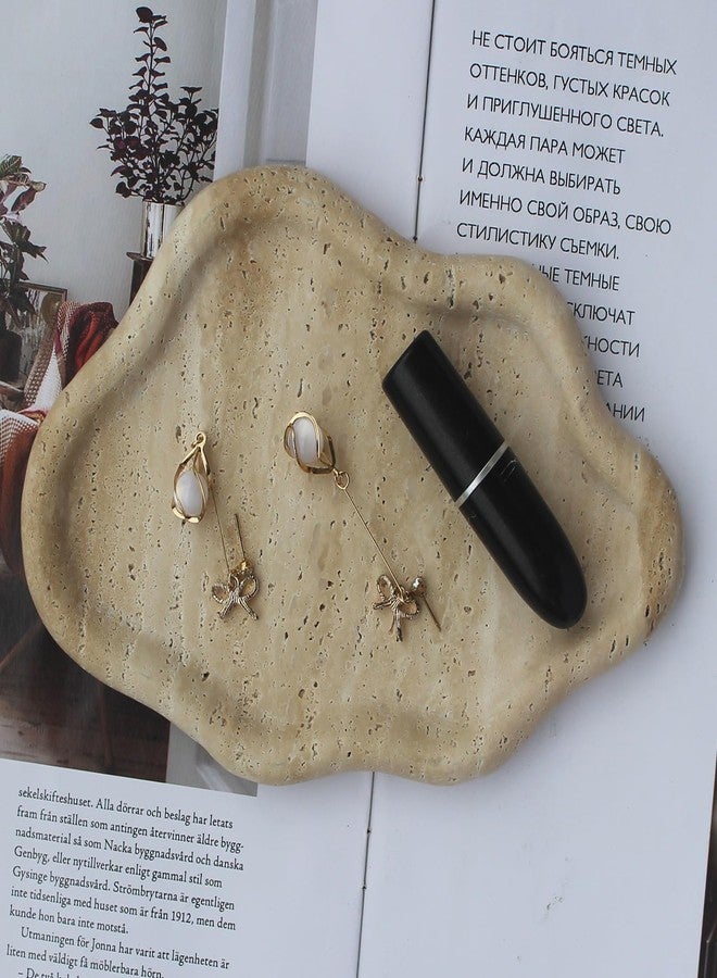 Natust Natural Travertine Tray Cloud Shape, Jewelry Dish Trinket Dish, Key Tray for Women Gift Home Décor - Image 2