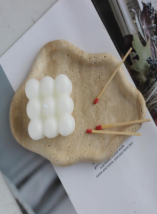 Natust Natural Travertine Tray Cloud Shape, Jewelry Dish Trinket Dish, Key Tray for Women Gift Home Décor - Image 1