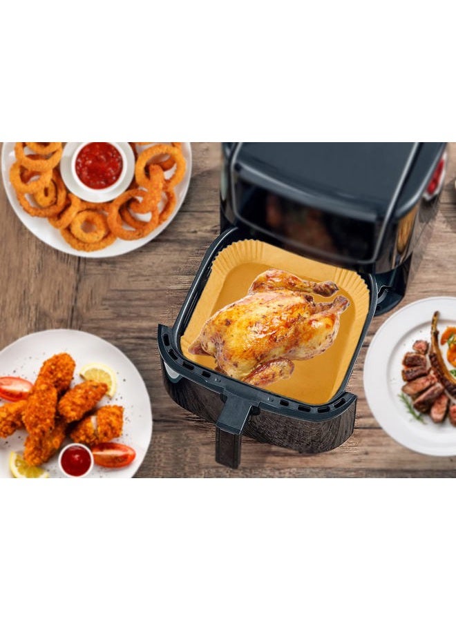 Croask 100 Pcs 7.9x7.9 Inch Square Air Fryer Disposable Paper Liner, Non-stick Parchment Liners for Philips, COSORI, Instant Vortex Air Fryers - Image 5