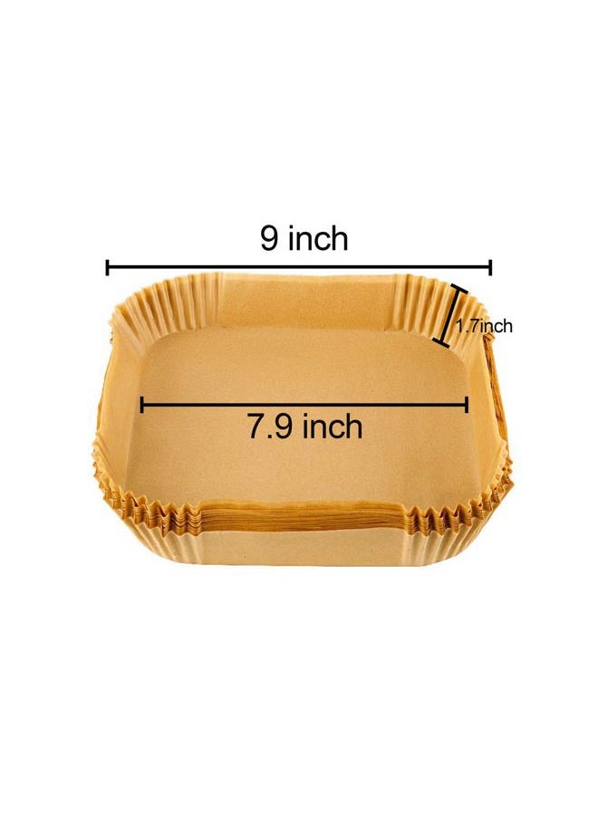 Croask 100 Pcs 7.9x7.9 Inch Square Air Fryer Disposable Paper Liner, Non-stick Parchment Liners for Philips, COSORI, Instant Vortex Air Fryers - Image 3