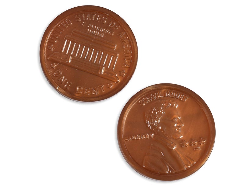 LEARNING ADVANTAGE Play Pennies - Set of 100 Plastic Coins - Designed and Sized Like Real US Currency - Teach Money Math With This Pretend Play Resource - Image 4