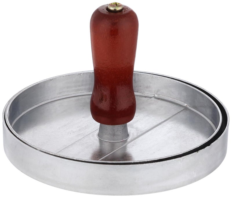 Delidge 1 Set Round Shape Hamburger Press Aluminum Alloy 11 cm Hamburger Meat Beef Grill Burger Press Patty Maker Mold - Image 2