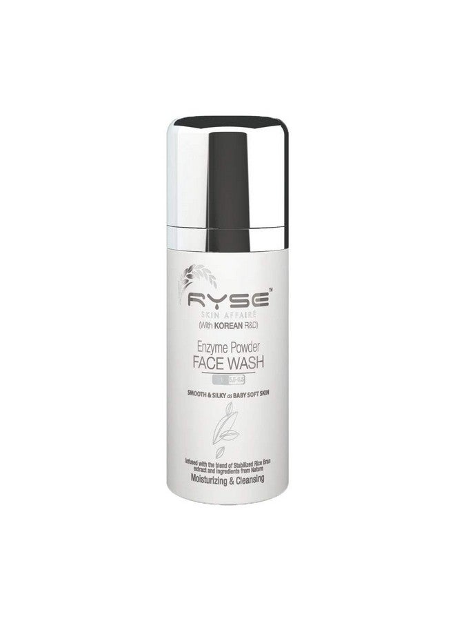 RYSE Enzyme Powder Face Wash - Improves Skin Tone, Paraben Free, Rice Bran Face Cleanser 60gm - Image 1