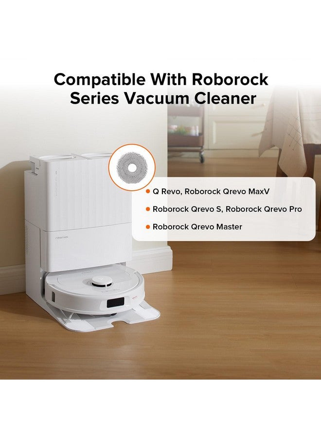 roborock 4 Pack Microfiber Mop Cloths for Q Revo, Qrevo MaxV, Qrevo S, Qrevo Pro, Qrevo Slim Qrevo S5V Robot Vacuum Cleaner, Mop Pad Replacement Accessories - Image 1