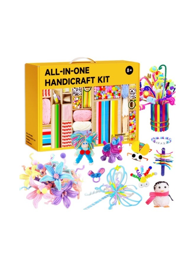 JAYATO 3000+ PCS Colourful Children's Handmade Educational Toys Kit For Classroom And Home Projects - Creative Art and Craft  DIY Toy Set Gift for Girls and Boys - Image 1