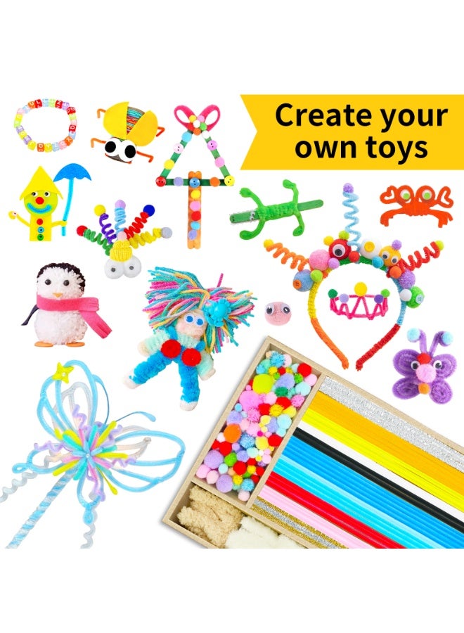 JAYATO 3000+ PCS Colourful Children's Handmade Educational Toys Kit For Classroom And Home Projects - Creative Art and Craft  DIY Toy Set Gift for Girls and Boys - Image 2