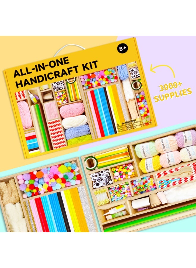 JAYATO 3000+ PCS Colourful Children's Handmade Educational Toys Kit For Classroom And Home Projects - Creative Art and Craft  DIY Toy Set Gift for Girls and Boys - Image 4