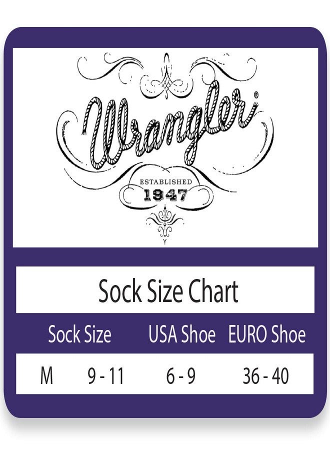 Wrangler Women's Assorted Pattern Microfiber Dress Crew Socks 6 Pair Pack Sockshosiery, black, Medium - Image 2