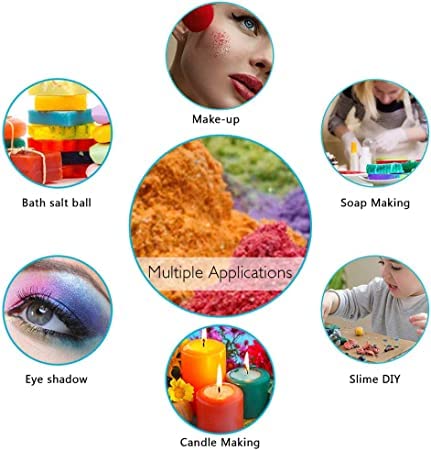Kedia Mica Powder24 Colors Resin Pigment Mica Powder for Epoxy Resin Candle Making Bath Bomb and Slime 5gEach - Image 2