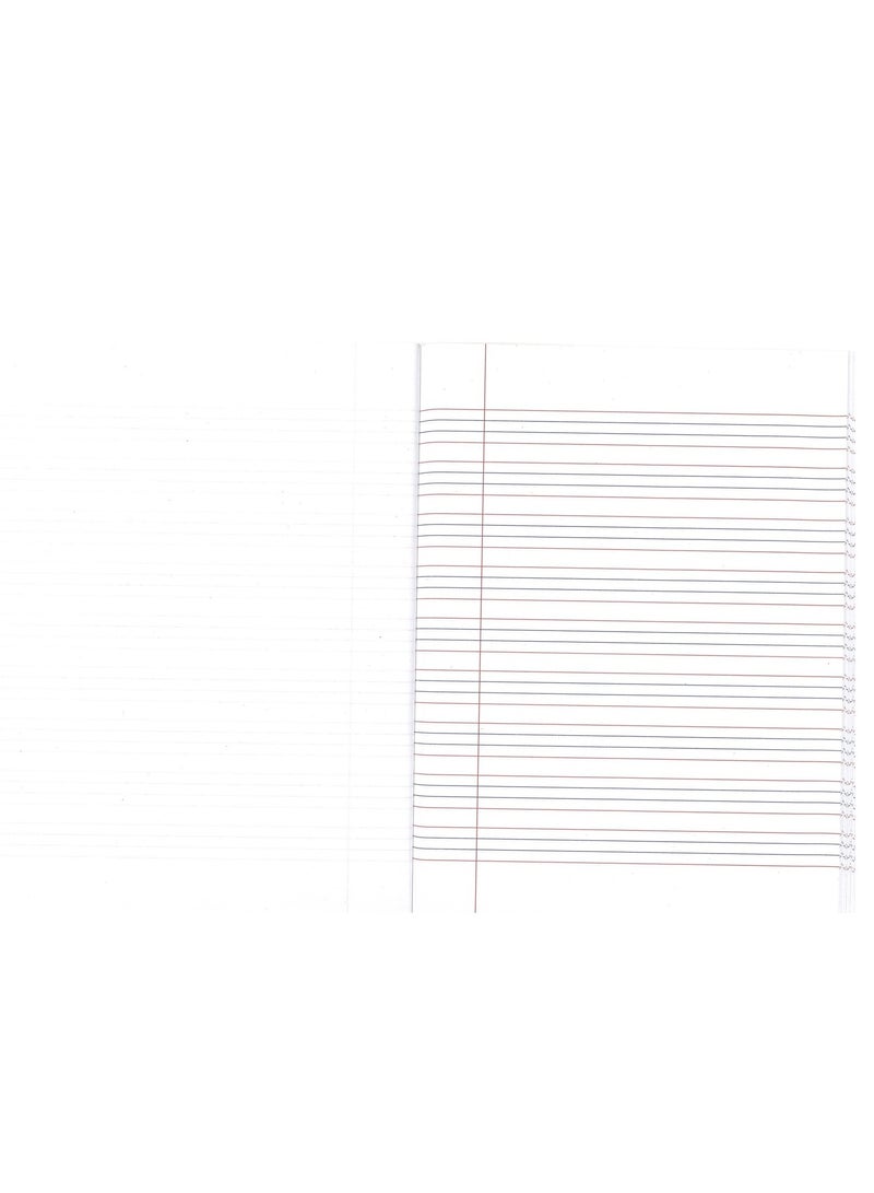 Sadaf دفتر تمارين بحجم A5، يحتوي على أربعة أسطر، مع جانب واحد سادة، 200 صفحة، أغلفة متنوعة - Image 2