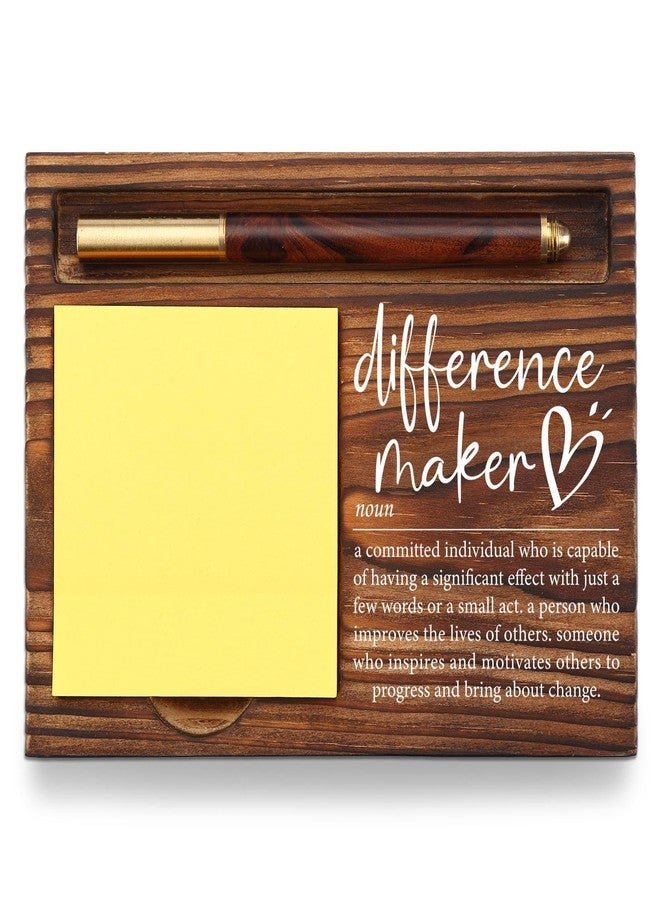 YODOCAMP Difference Maker Gift, Difference Maker Appreciation Thank You Gift for Employee Coworker Teacher Mentor Coach Mentor Leader, Difference Maker Company Gift Desk Self-Stick Note Pad Holders TZP09 - Image 1