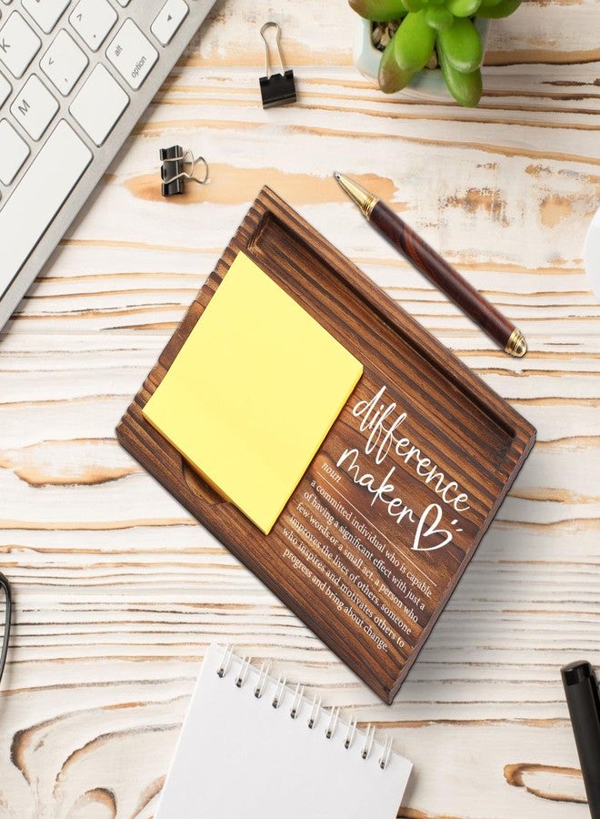 YODOCAMP Difference Maker Gift, Difference Maker Appreciation Thank You Gift for Employee Coworker Teacher Mentor Coach Mentor Leader, Difference Maker Company Gift Desk Self-Stick Note Pad Holders TZP09 - Image 3