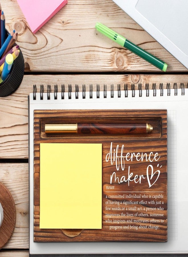 YODOCAMP Difference Maker Gift, Difference Maker Appreciation Thank You Gift for Employee Coworker Teacher Mentor Coach Mentor Leader, Difference Maker Company Gift Desk Self-Stick Note Pad Holders TZP09 - Image 2
