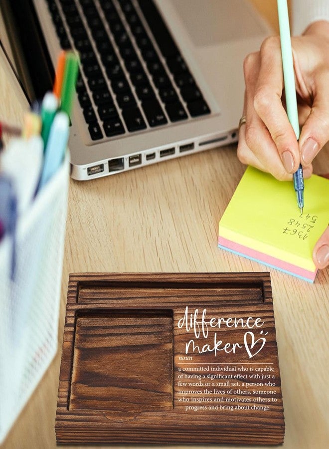 YODOCAMP Difference Maker Gift, Difference Maker Appreciation Thank You Gift for Employee Coworker Teacher Mentor Coach Mentor Leader, Difference Maker Company Gift Desk Self-Stick Note Pad Holders TZP09 - Image 4