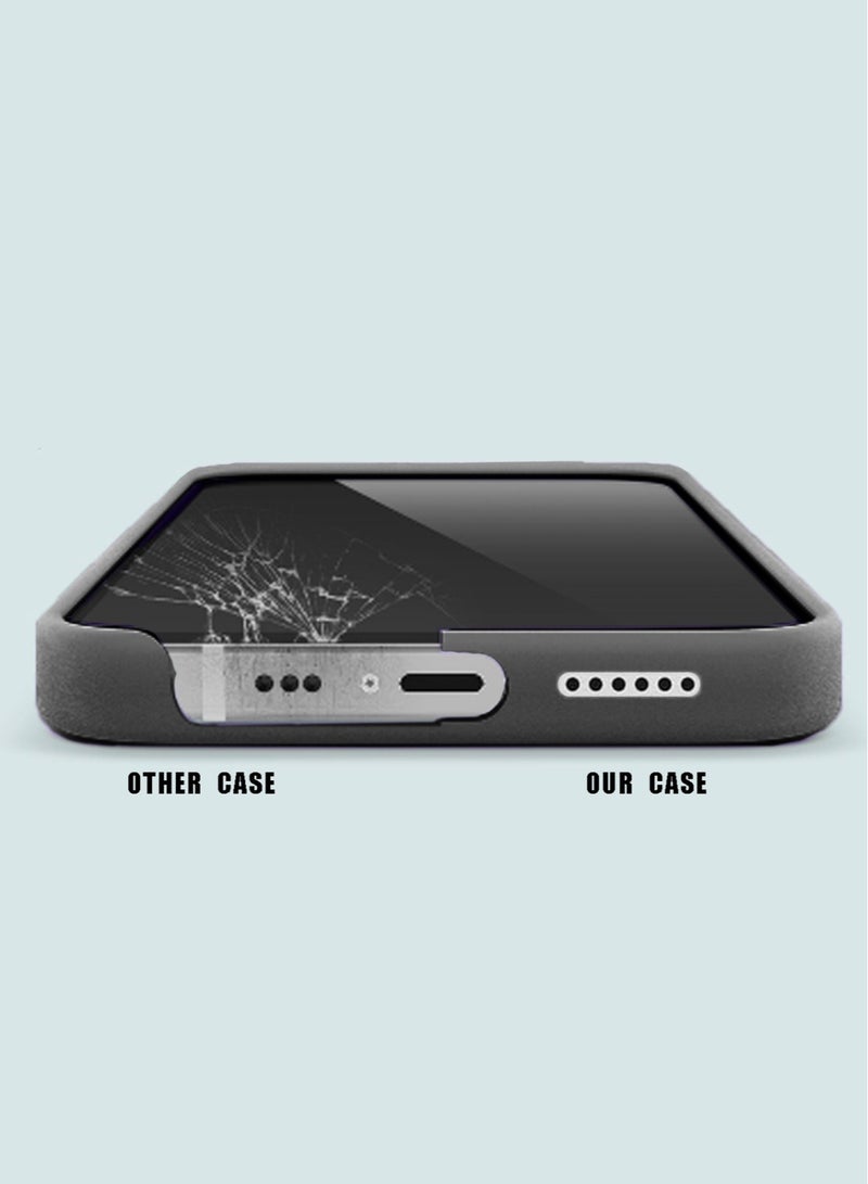 Techie غطاء خلفي من السيليكون الناعم الناعم MagSafe من Techie، بطانة داخلية من الألياف الدقيقة لهاتف Apple iPhone 15 Pro Max - أسود - Image 4