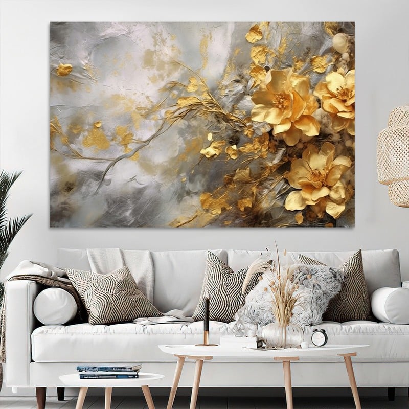 Marktna Canvas painting with a fine art design and a hollow frame, measuring (90×60), one piece - Image 1