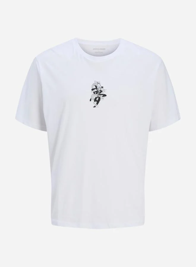 JACK & JONES Jack & Jones JJMiko Dragon Print Crew Neck T-Shirt