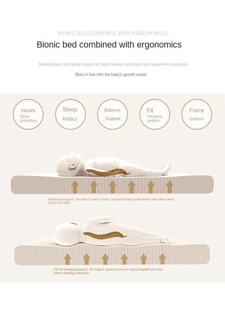 Y&D Portable Foldable Detachable Washable And Anti Pressure Baby Lounger Bionic Detachable Baby Pillow Travel Baby Crib  - Image 5