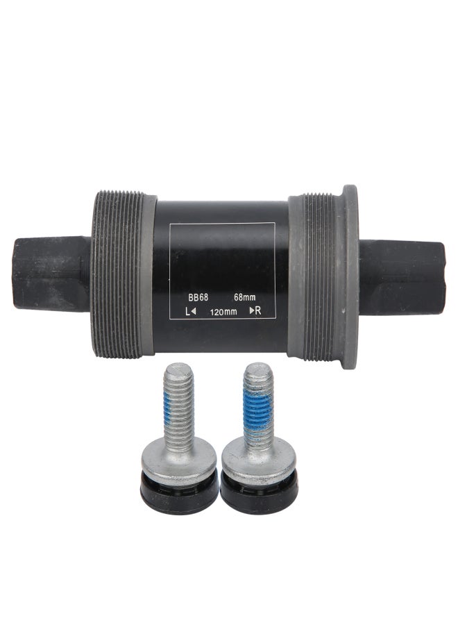 LeBycle 68mm Sealed Bottom Bracket Square Taper Metal Bearing for Mountain Bike with Screws120mm - Image 1