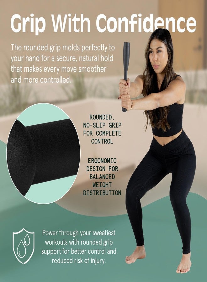 Retrospec Steel Club SC- 10lb for Men & Women's Strength Training & Full Body Workouts , Matte Black - Image 5