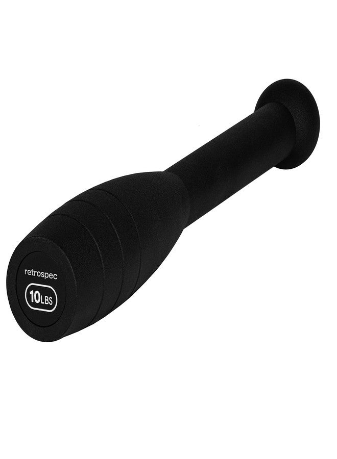 Retrospec Steel Club SC- 10lb for Men & Women's Strength Training & Full Body Workouts , Matte Black - Image 2
